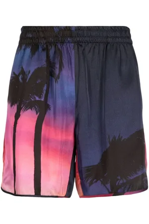 BLUE SKY INN Shorts med grafisk tryk og elastisk talje