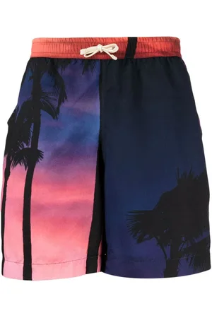 BLUE SKY INN Shorts med palmetryk
