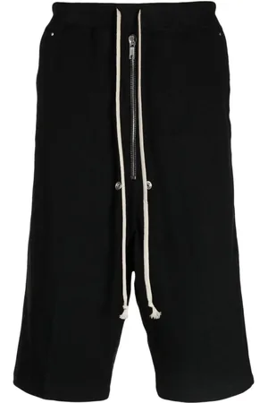 Rick Owens Shorts med sænket skridt og huldetalje