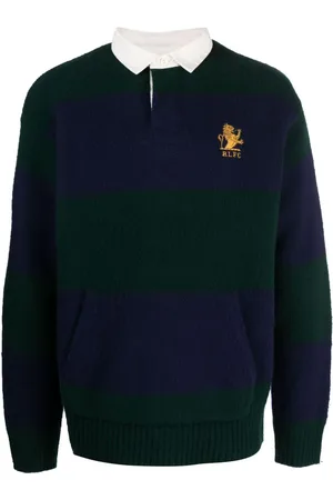 Ralph Lauren Stribet trøje med broderet logo