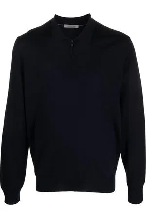 corneliani Polo med knapper og lynlås