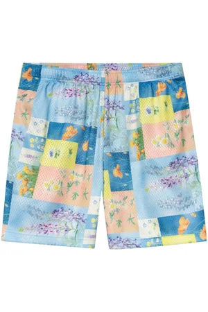 JOHN ELLIOTT Super Bloom shorts med gittertryk
