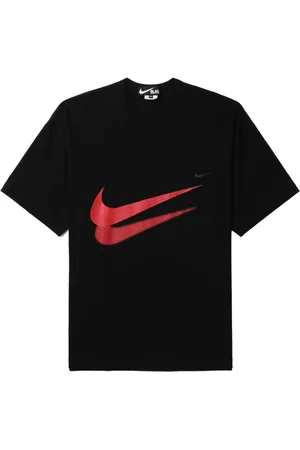 Comme des Garçons T-shirt med Swoosh-logotryk