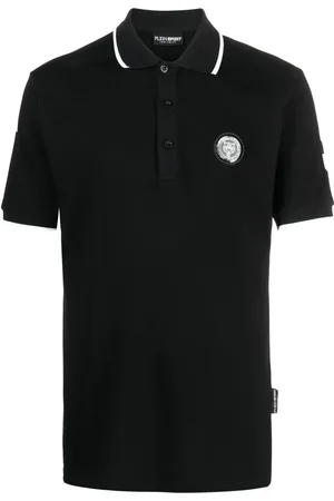 Philipp Plein Polo med sekskantet SS-logo