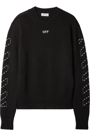 OFF-WHITE Trøje med rund hals og pilebroderi