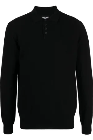 Giorgio Armani Kashmirtrøje med polokrave