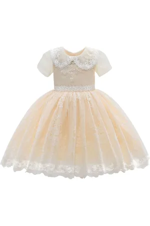 Tulleen Dolly kjole med blondebroderi