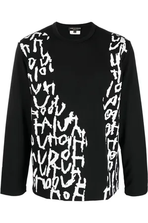 Comme des Garçons Langærmet trøje med skrifttryk