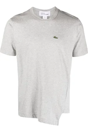 Comme des Garçons X Lacoste asymmetrisk T-shirt med logomærke