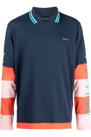 Botter T-shirt med broderet logo og lageffekt