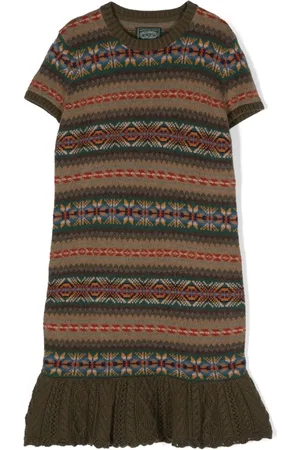Ralph Lauren Midi-kjole i fair isle-strik