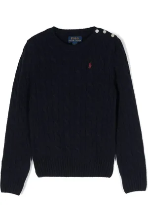 Ralph Lauren Kabelstrikket Polo Pony trøje