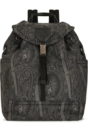 Etro Rygsæk med paisley-tryk og Pegaso-motiv