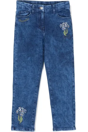 MONNALISA Jeans med lige pasform og broderet logo