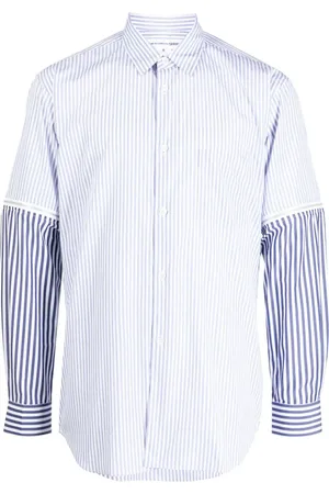 Comme des Garçons Skjorte med stribede paneler