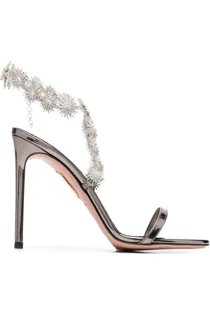 Aquazzura Comet 115mm sandaler med krystaludsmykning