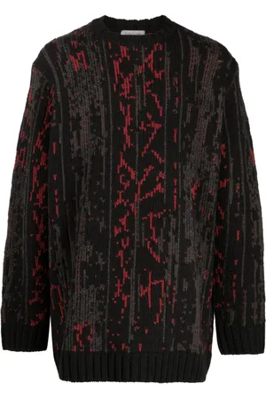 YOHJI YAMAMOTO Intarsia-strikket trøje med mønster