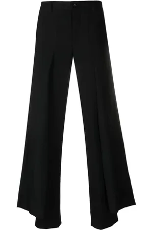 Comme des Garçons Smalle bukser med draperet panel