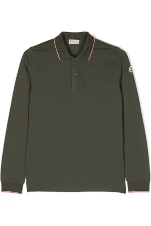 Moncler Langærmet polo med logomærke