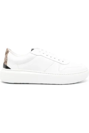 HERNO Lædersneakers med snøre