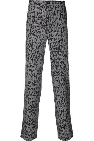 Comme des Garçons Skotskternede bukser i jacquard