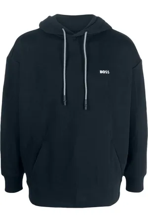 HUGO BOSS Hættetrøje med broderet logo og snoretræk