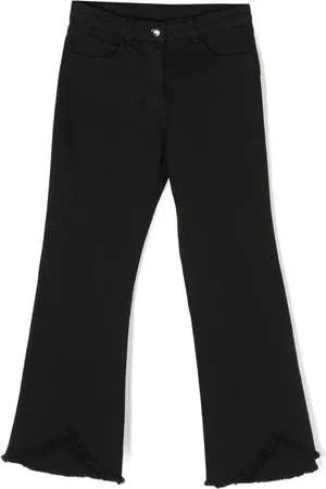 Twin-Set Asymmetriske jeans med frynser og svaj