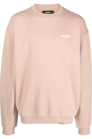 Represent Sweatshirt med logotryk og sænkede skuldre