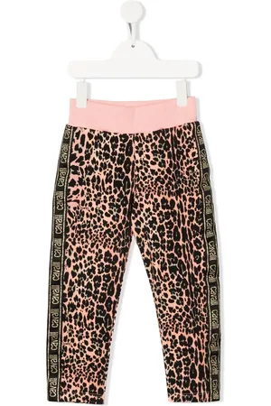 Roberto Cavalli Joggingbukser med leopardtryk og logobånd