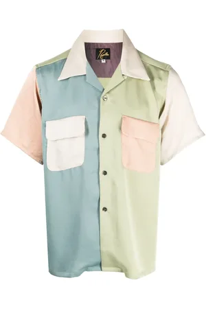 Pins & Needles Skjorte i satin med colourblocking