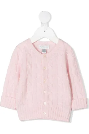 Ralph Lauren Kabelstrikket cardigan i kashmir