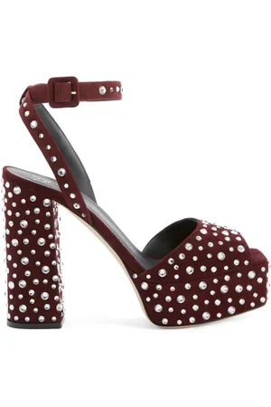 Giuseppe Zanotti 120mm lædersandaler med krystaludsmykning