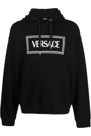 VERSACE 90s Vintage hættetrøje med broderet logo