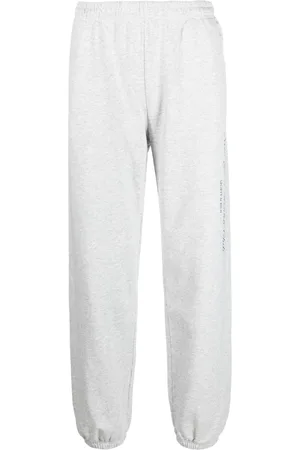 Sporty & Rich Joggingbukser med elastik i taljen og logotryk