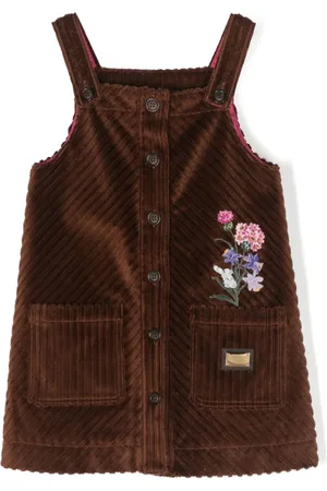 Dolce & Gabbana Fløjlskjole med blomsterbroderi
