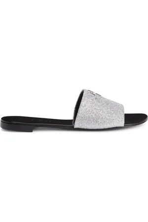 Giuseppe Zanotti Flade Shirley sandaler med glimmerdetalje