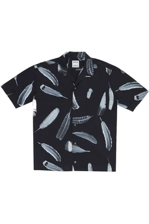 MARCELO BURLON Skjorte med Wind Feathers-print