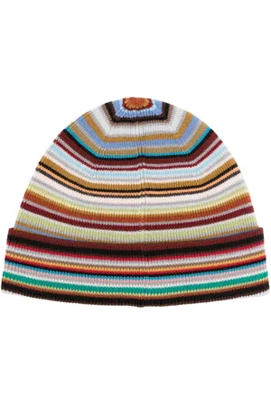 Paul Smith Intarsiastrikket hue i jomfru-uld