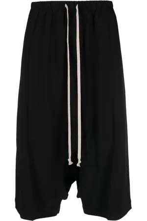 Rick Owens Shorts med sænket skridt og løbesnor