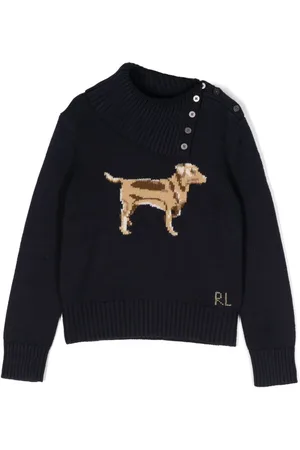 Ralph Lauren Intarsiastrikket trøje