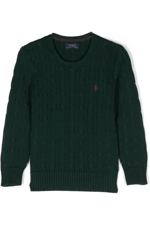 Ralph Lauren Kabelstrikket Polo Pony trøje
