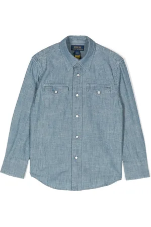 Ralph Lauren Langærmet chambray-skjorte
