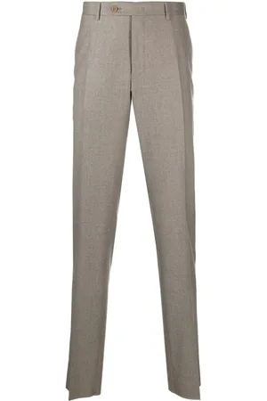 CANALI Chinos i uld med smal pasform