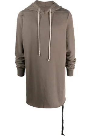 Rick Owens Hættetrøje med udskæringsdetalje og snoretræk