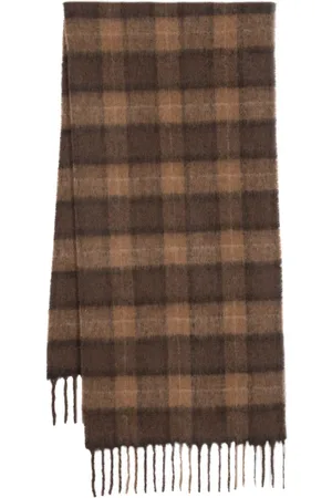 Woolrich Ternet tørklæde med frynsekant