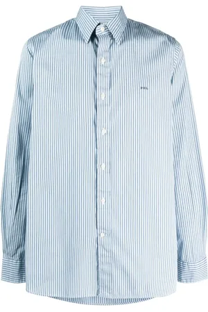 Ralph Lauren Stribet skjorte med broderet logo