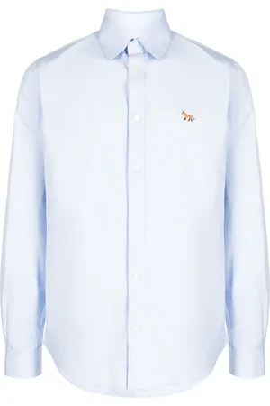 Maison Kitsuné Skjorte med broderet ræv