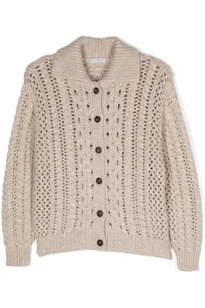 Brunello Cucinelli Cardigan i løs strik med knapper
