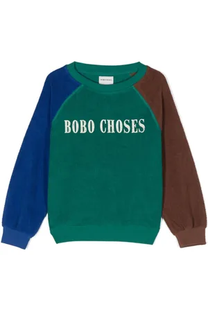 Bobo Choses Sweatshirt med colourblocking og logotryk