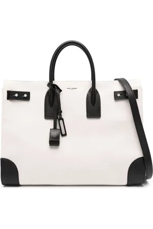 Saint Laurent Stor Sac de Jour tote i kanvas